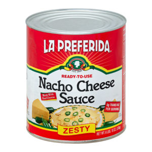 nacho cheese canned foodservice preferida salsa lapreferida zesty