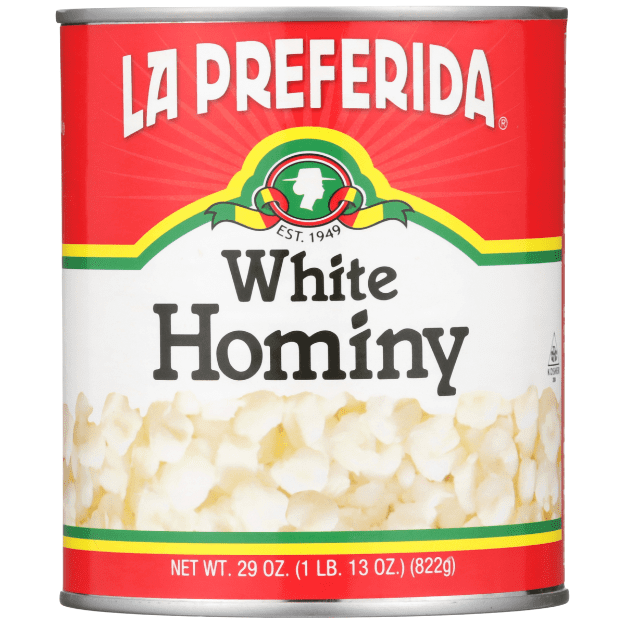 la preferida hominy, la preferida white hominy, white hominy, canned white hominy, canned hominy